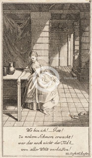 Plate 11 from The Deserter by Sedaine, 1775. Creator: Daniel Berger.