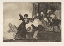 Plate 11 from the Disparates': Poor Folly, ca. 1816-23 (published 1864). Creator: Francisco Goya