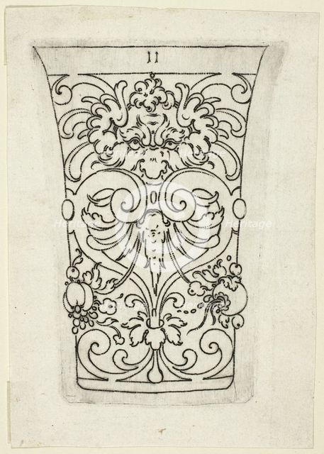 Plate 11, from XX Stuck zum (ornamental designs for goblets and beakers), 1601. Creator: Master AP.
