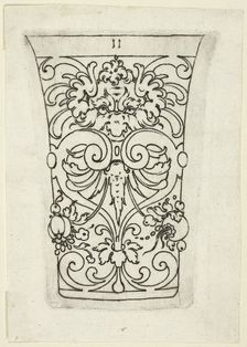 Plate 11, from XX Stuck zum (ornamental designs for goblets and beakers), 1601. Creator: Master AP