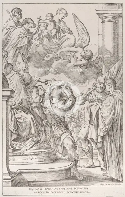 Plate 11: Saint William of Aquitaine, 1678. Creator: Giuseppe Maria Mitelli.