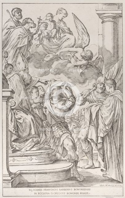 Plate 11: Saint William of Aquitaine, 1678. Creator: Giuseppe Maria Mitelli.
