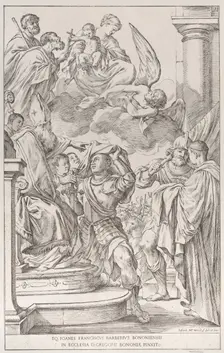 Plate 11: Saint William of Aquitaine, 1678. Creator: Giuseppe Maria Mitelli