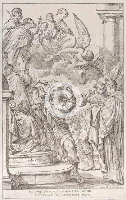 Plate 11: Saint William of Aquitaine, 1678. Creator: Giuseppe Maria Mitelli.