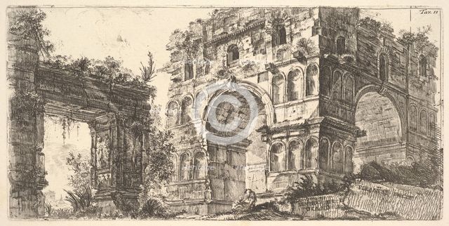 Plate 11: Temple of Janus (Tempio di Giano) from the series 'Antichita Romana', ca. 1748. Creator: Giovanni Battista Piranesi.
