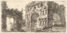 Plate 11: Temple of Janus (Tempio di Giano) from the series Antichita Romana ca. 1748. Creator: Giovanni Battista Piranesi