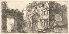 Plate 11: Temple of Janus (Tempio di Giano) from the series Antichita Romana ca. 1748. Creator: Giovanni Battista Piranesi