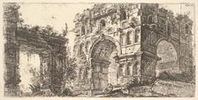 Plate 11: Temple of Janus (Tempio di Giano) from the series Antichita Romana ca. 1748. Creator: Giovanni Battista Piranesi