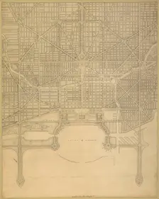 Plate 110 from The Plan of Chicago, 1909: Chicago. Plan of the Complete System of Street... Creator: Daniel Burnham