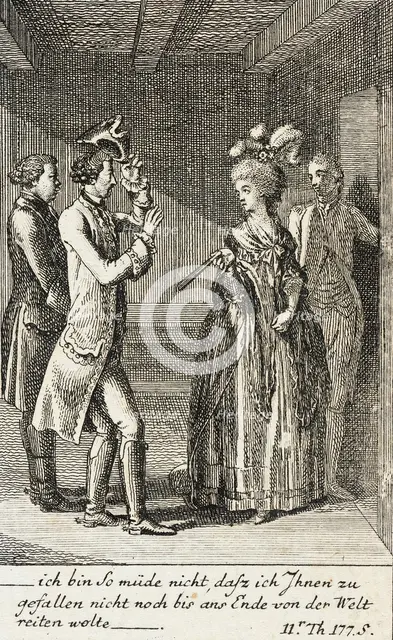 Plate 12 for J.G. Muller's 'Siegfried von Lindenberg', 1783. Creator: Daniel Nikolaus Chodowiecki.