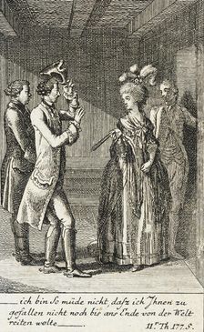 Plate 12 for J.G. Muller's Siegfried von Lindenberg 1783. Creator: Daniel Nikolaus Chodowiecki