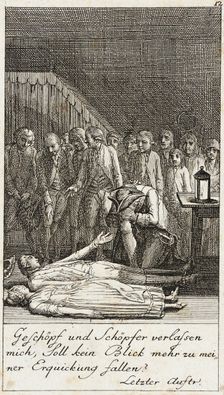 Plate 12 for Schiller's Intrigue and Love 1785. Creator: Daniel Nikolaus Chodowiecki