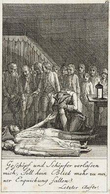 Plate 12 for Schiller's Intrigue and Love 1785. Creator: Daniel Nikolaus Chodowiecki