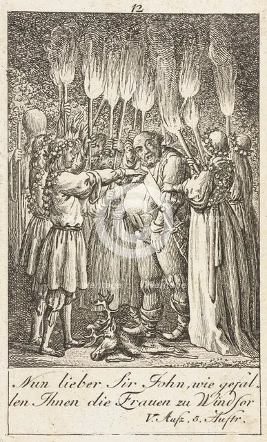 Plate 12 for Shakespeare's 'Macbeth', 1784. Creator: Daniel Nikolaus Chodowiecki.