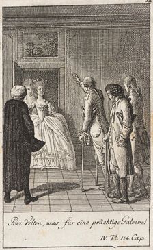 Plate 12 for Thomas Smollett's The Adventures of Peregrine Pickle 1785. Creator: Daniel Nikolaus Chodowiecki
