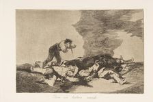 Plate 12 from "The Disasters of War (Los Desastres de la Guerra): This ..., 1810 (published 1863). Creator: Francisco Goya