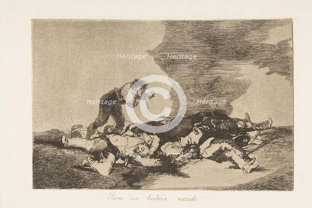 Plate 12 from "The Disasters of War' (Los Desastres de la Guerra): 'This ..., 1810 (published 1863). Creator: Francisco Goya.