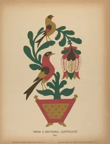 Plate 12: From the Portfolio "Folk Art of Rural Pennsylvania", c. 1939. Creator: Unknown