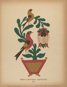 Plate 12: From the Portfolio "Folk Art of Rural Pennsylvania", c. 1939. Creator: Unknown