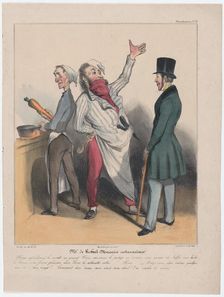 Plate 12: Mr. de Robert Macaire restaurateur, 1838. Creator: Honore Daumier