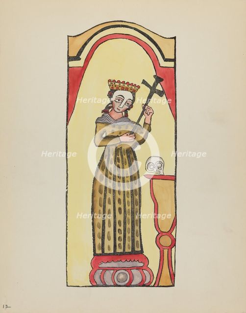 Plate 12: Saint Rita: From Portfolio "Spanish Colonial Designs of New Mexico", 1935/1942. Creator: Unknown.
