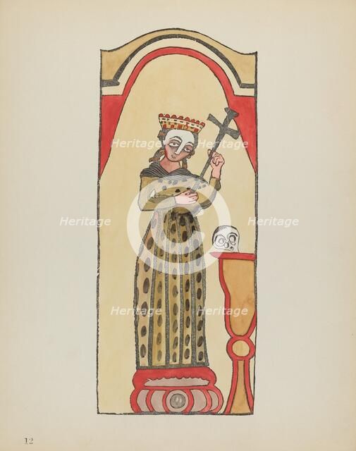 Plate 12: Saint Rita: From Portfolio "Spanish Colonial Designs of New Mexico", 1935/1942. Creator: Unknown.