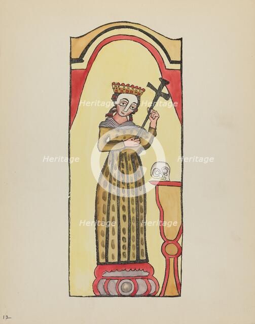 Plate 12: Saint Rita: From Portfolio "Spanish Colonial Designs of New Mexico", 1935/1942. Creator: Unknown.