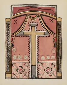 Plate 13: Designs with Cross, Chimayo: From Portfolio "Spanish Colonial...", 1935/1942. Creator: Unknown