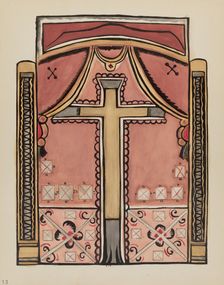 Plate 13: Designs with Cross, Chimayo: From Portfolio "Spanish Colonial...", 1935/1942. Creator: Unknown