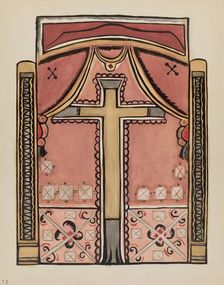 Plate 13: Designs with Cross, Chimayo: From Portfolio "Spanish Colonial...", 1935/1942. Creator: Unknown