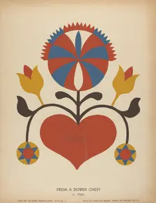 Plate 13: From the Portfolio "Folk Art of Rural Pennsylvania", c. 1939. Creator: Unknown