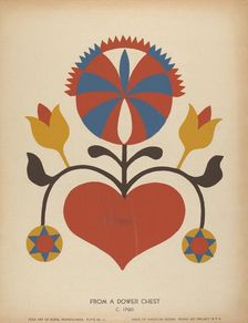 Plate 13: From the Portfolio "Folk Art of Rural Pennsylvania", c. 1939. Creator: Unknown