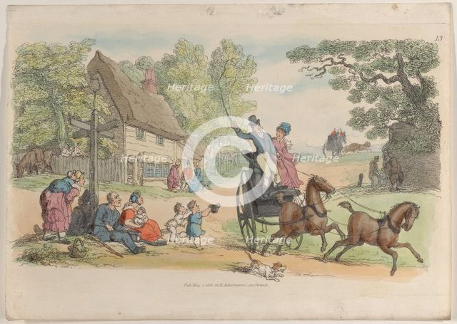 Plate 13, from "World in Miniature", 1816., 1816. Creator: Thomas Rowlandson.