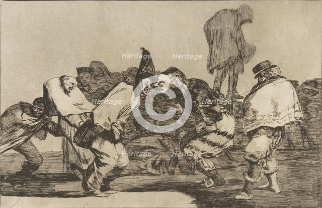 Plate 14 from the 'Disparates': Carnival Folly, ca. 1816-23 (published 1864). Creator: Francisco Goya.