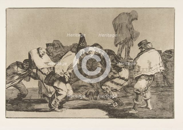 Plate 14 from the 'Disparates': Carnival Folly, ca. 1816-23 (published 1864). Creator: Francisco Goya.