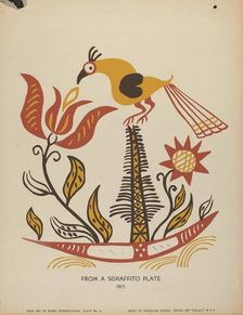 Plate 14: From Portfolio "Folk Art of Rural Pennsylvania", c. 1939. Creator: Unknown