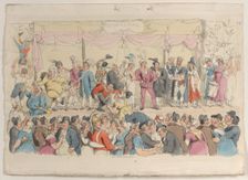 Plate 14: Richardson's Show, from "World in Miniature", 1816., 1816. Creator: Thomas Rowlandson