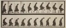 Plate 156 from Animal Locomotion, 1887. Creator: Eadweard J Muybridge