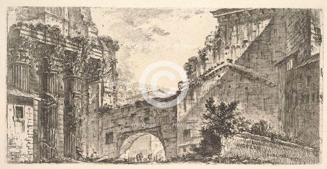 Plate 15: Forum of Augustus (Foro di Augusto), ca. 1748. Creator: Giovanni Battista Piranesi.