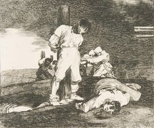 Plate 15 from "The Disasters of War (Los Desastres de la Guerra): And there is no help. .., 1810. Creator: Francisco Goya