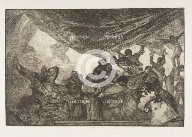 Plate 15 from the 'Disparates': Clear Folly, ca. 1816-23 (published 1864). Creator: Francisco Goya.