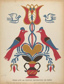 Plate 15: From the Portfolio "Folk Art of Rural Pennsylvania", c. 1939. Creator: Unknown
