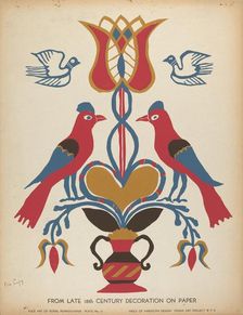 Plate 15: From the Portfolio "Folk Art of Rural Pennsylvania", c. 1939. Creator: Unknown