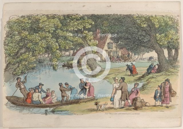 Plate 15, from "World in Miniature", 1816., 1816. Creator: Thomas Rowlandson.