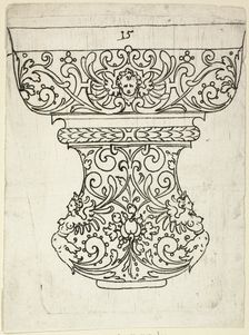 Plate 15, from XX Stuck zum (ornamental designs for goblets and beakers), 1601. Creator: Master AP