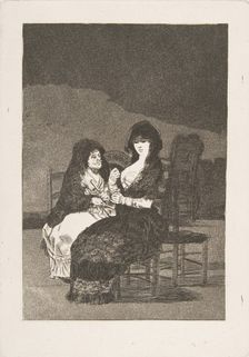 Plate 15 from Los Caprichos': Pretty Advice (Bellos consejos), 1799. Creator: Francisco Goya