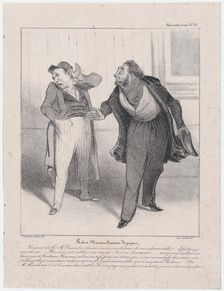 Plate 15: Robert Macaire commis-voyageur, 1838. Creator: Honore Daumier