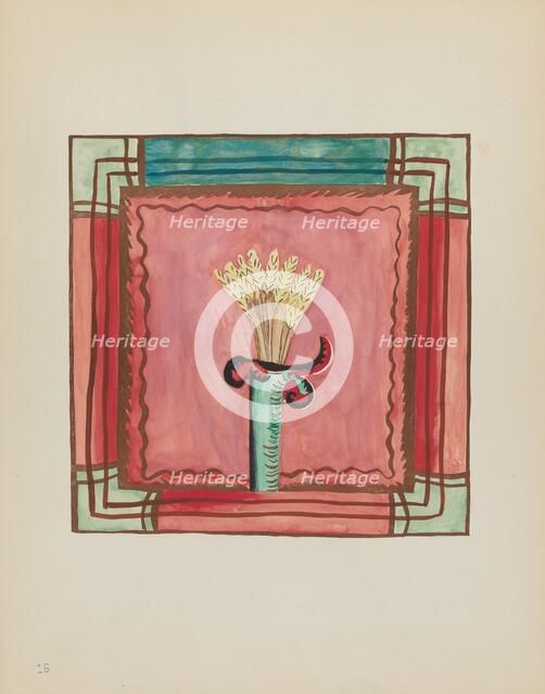 Plate 16: Altar Panel: From Portfolio "Spanish Colonial Designs of New Mexico", 1935/1942. Creator: Unknown.