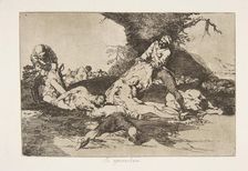Plate 16 from The Disasters of War (Los Desastres de la Guerra): T..., 1810 ( published in 1863). Creator: Francisco Goya