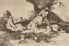 Plate 16 from The Disasters of War (Los Desastres de La Guerra): They ..., 1810 (published 1863). Creator: Francisco Goya